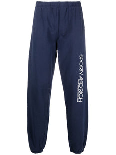 logo-print detail track pants