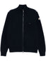 zip-up cardigan