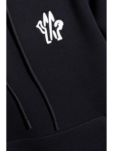 bluza z kapturem z aplikacją z logo