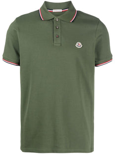 chest logo-patch detail polo shirt