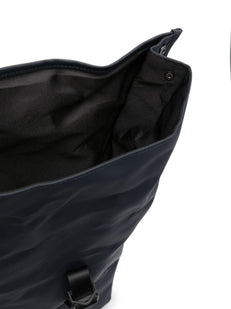 roll-top buckled backpack