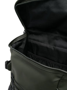 logo-strap buckle-fastening backpack