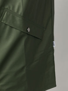 drawstring hood raincoat