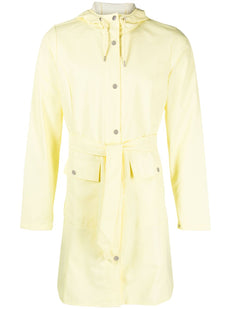 long-sleeve drawstring raincoat