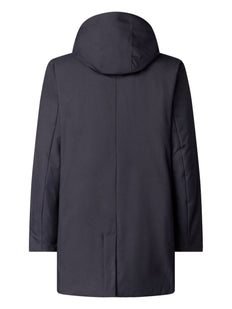 hooded padded coat