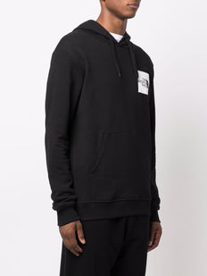 logo-print drawstring hoodie