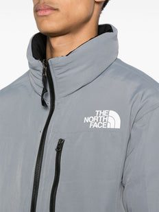 logo-embroidered puffer jacket