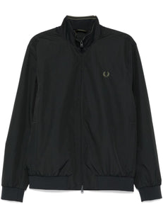 logo-embroidered jacket