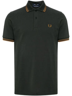 logo-embroidered cotton polo shirt