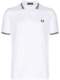 logo-embroidered cotton polo shirt