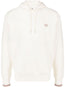 logo-embroidered drawstring hoodie