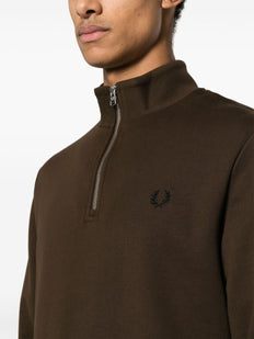 embroidered-logo sweatshirt