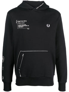x GATE194 signature-print hoodie