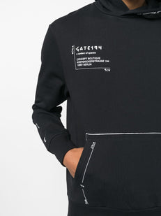 x GATE194 signature-print hoodie