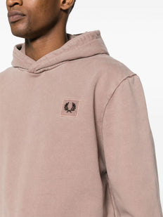 bluza z kapturem z aplikacją z logo