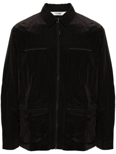 Kano crinkled-finish overshirt