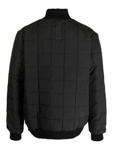 high-neck quilted jacket