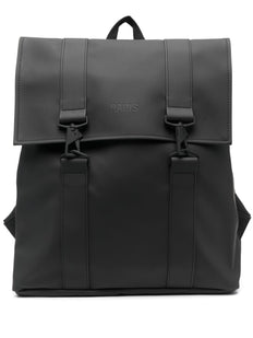MSN logo-debossed waterproof backpack