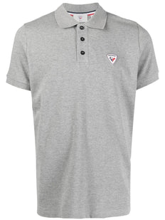 logo-applique polo shirt