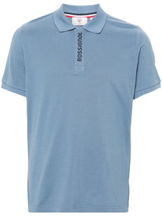 logo-tape polo shirt