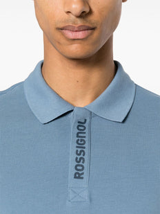 logo-tape polo shirt