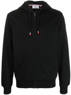 bluza z kapturem zapinana na zamek z nadrukowanym logo