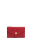 logo-plaque quilted leather purse