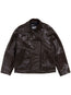 satin-finish leather jacket