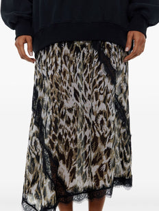 Sukienka bluzowa z nadrukiem plumancha