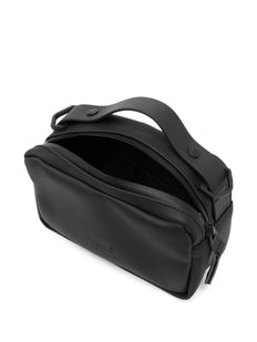logo-debossed faux-leather shoulder bag