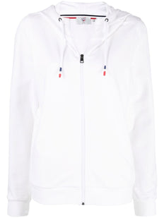 bluza z kapturem zapinana na zamek z nadrukowanym logo