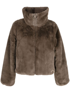 dwustronna kurtka ze sztucznej skóry