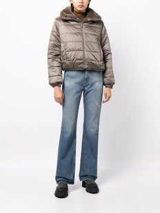 dwustronna kurtka ze sztucznej skóry