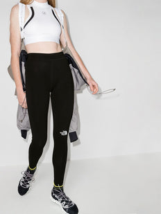 legginsy sportowe z nadrukiem logo