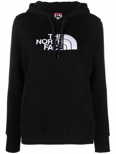 bluza z kapturem i ściągaczem z haftowanym logo