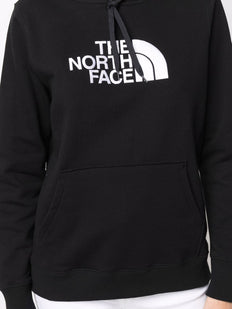 bluza z kapturem i ściągaczem z haftowanym logo