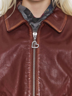 krótka skórzana kurtka