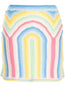 rainbow crochet mini skirt
