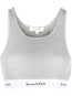 logo-underband ribbed sports bra