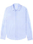 logo-embroidered striped shirt