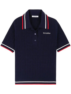 embroidered-logo polo shirt