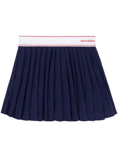 Serif pleated skirt