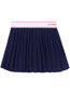 Serif pleated skirt