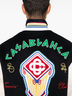 Chenille Patchwork bomber jacket