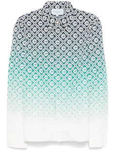 raised-monogram shirt