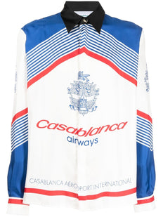 Casablanca Airways silk shirt