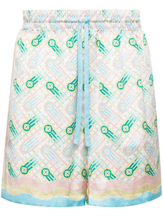 Ping Pong silk shorts