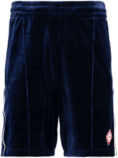 Heart Monogram velvet track shorts