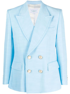 tailored double-breasted blazer