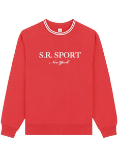 bluza z okrągłym dekoltem i nadrukiem logo